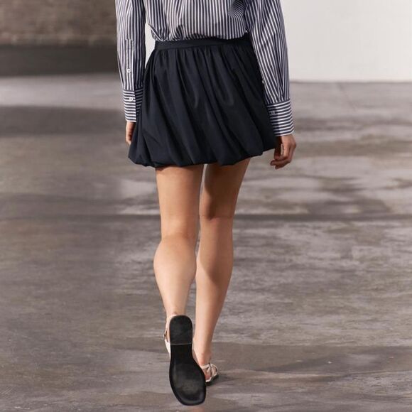 ZARA BALLOON MINI SKIRT ZW COLLECTION - Picture 6 of 13
